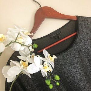 i jeans by buffalo Shiny Black Short Sleeve Top